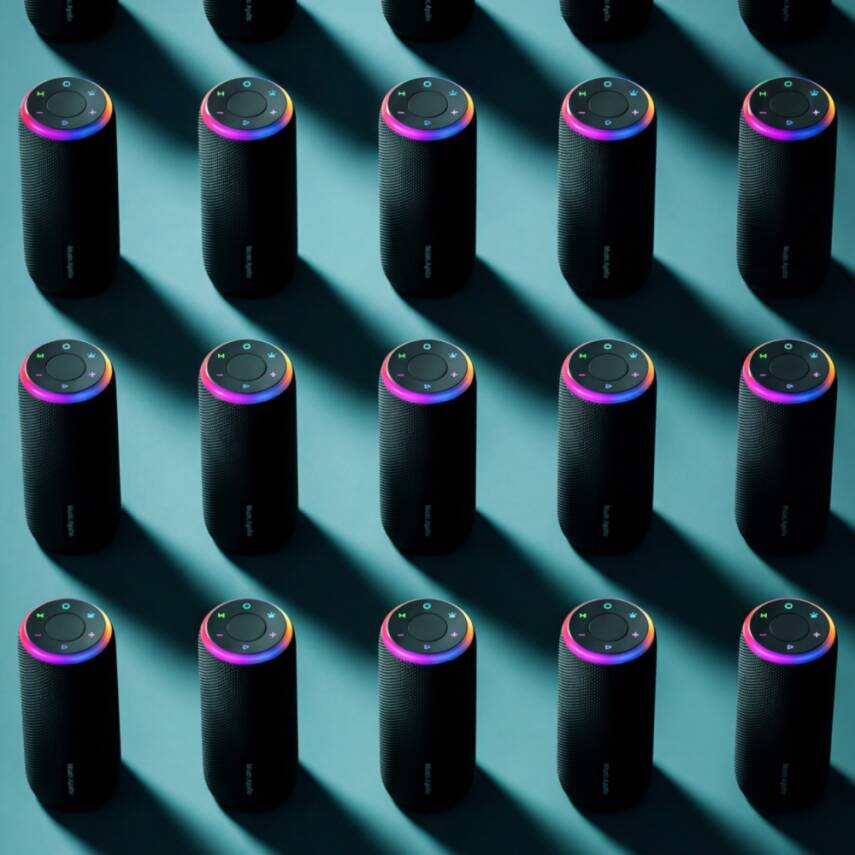 A12 BLUETHOOTH HOPARLÖR RGB IŞIKLI IPX4 TAŞINABİLİR KABLOSUZ SPEAKER / SİYAH