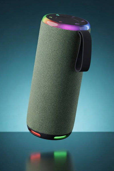 A12 BLUETHOOTH HOPARLÖR RGB IŞIKLI IPX4 TAŞINABİLİR KABLOSUZ SPEAKER / YEŞİL