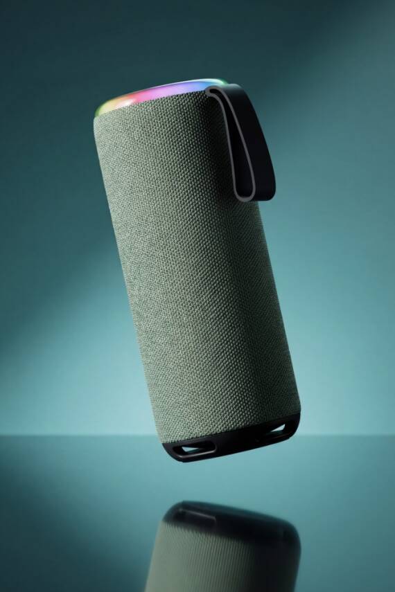 A12 BLUETHOOTH HOPARLÖR RGB IŞIKLI IPX4 TAŞINABİLİR KABLOSUZ SPEAKER / YEŞİL