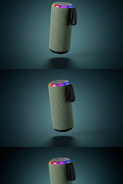 A12 BLUETHOOTH HOPARLÖR RGB IŞIKLI IPX4 TAŞINABİLİR KABLOSUZ SPEAKER / YEŞİL
