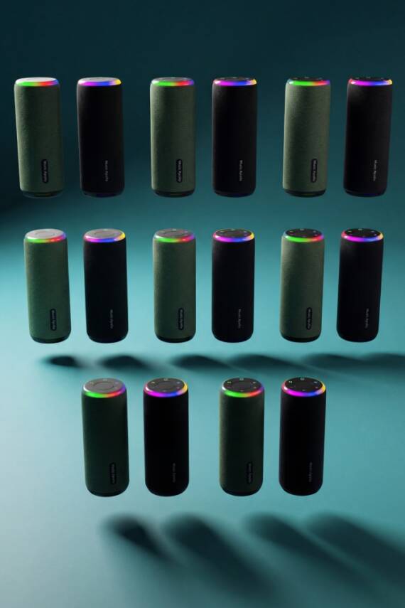A12 BLUETHOOTH HOPARLÖR RGB IŞIKLI IPX4 TAŞINABİLİR KABLOSUZ SPEAKER / YEŞİL