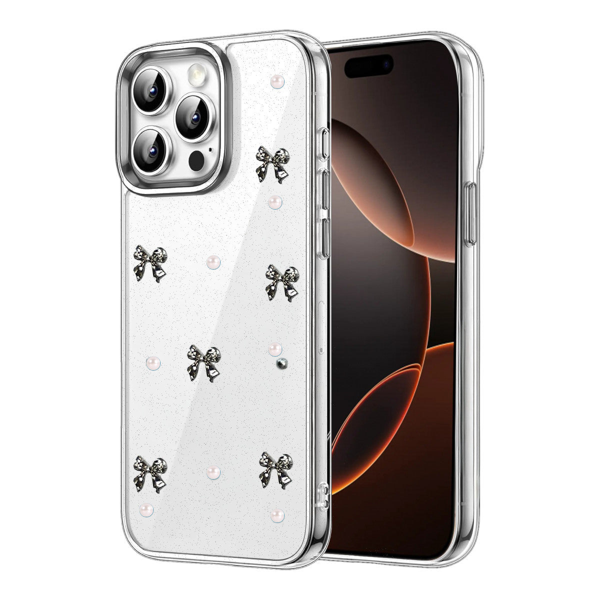 Newface Apple iPhone 14 Pro Max Fiyonk Desenli Kapak