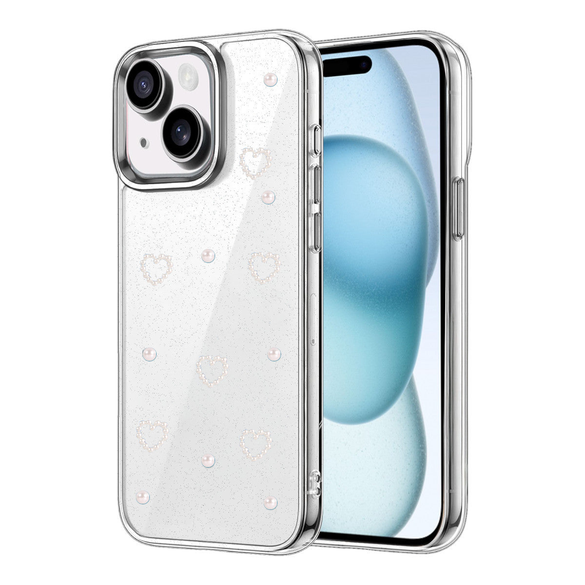 Newface Apple iPhone 15 Plus Fiyonk Desenli Kapak