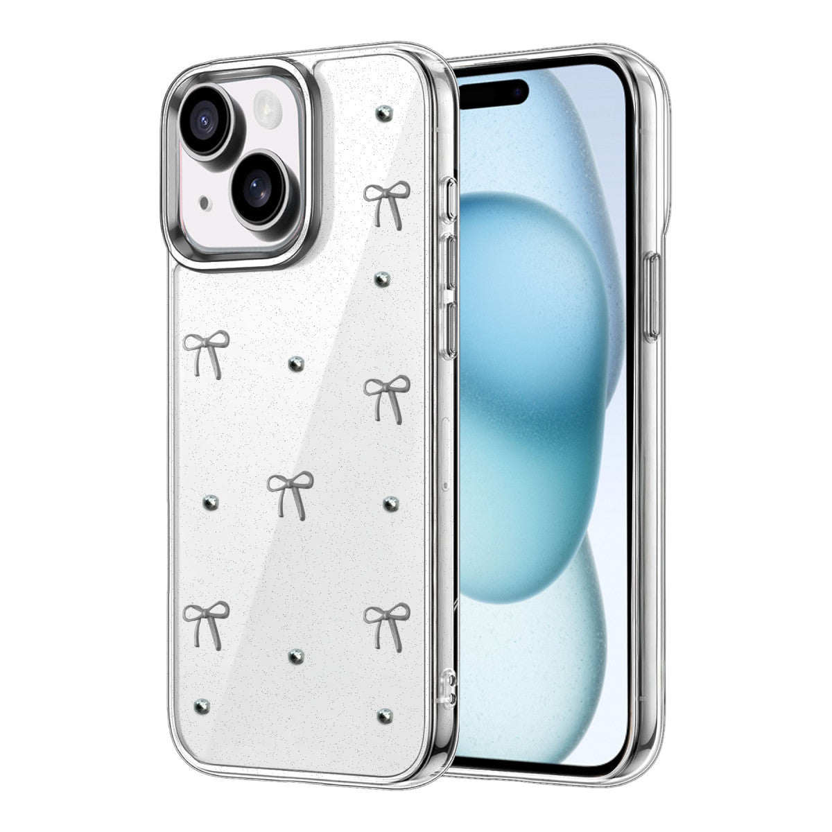 Newface Apple iPhone 15 Plus Fiyonk Desenli Kapak