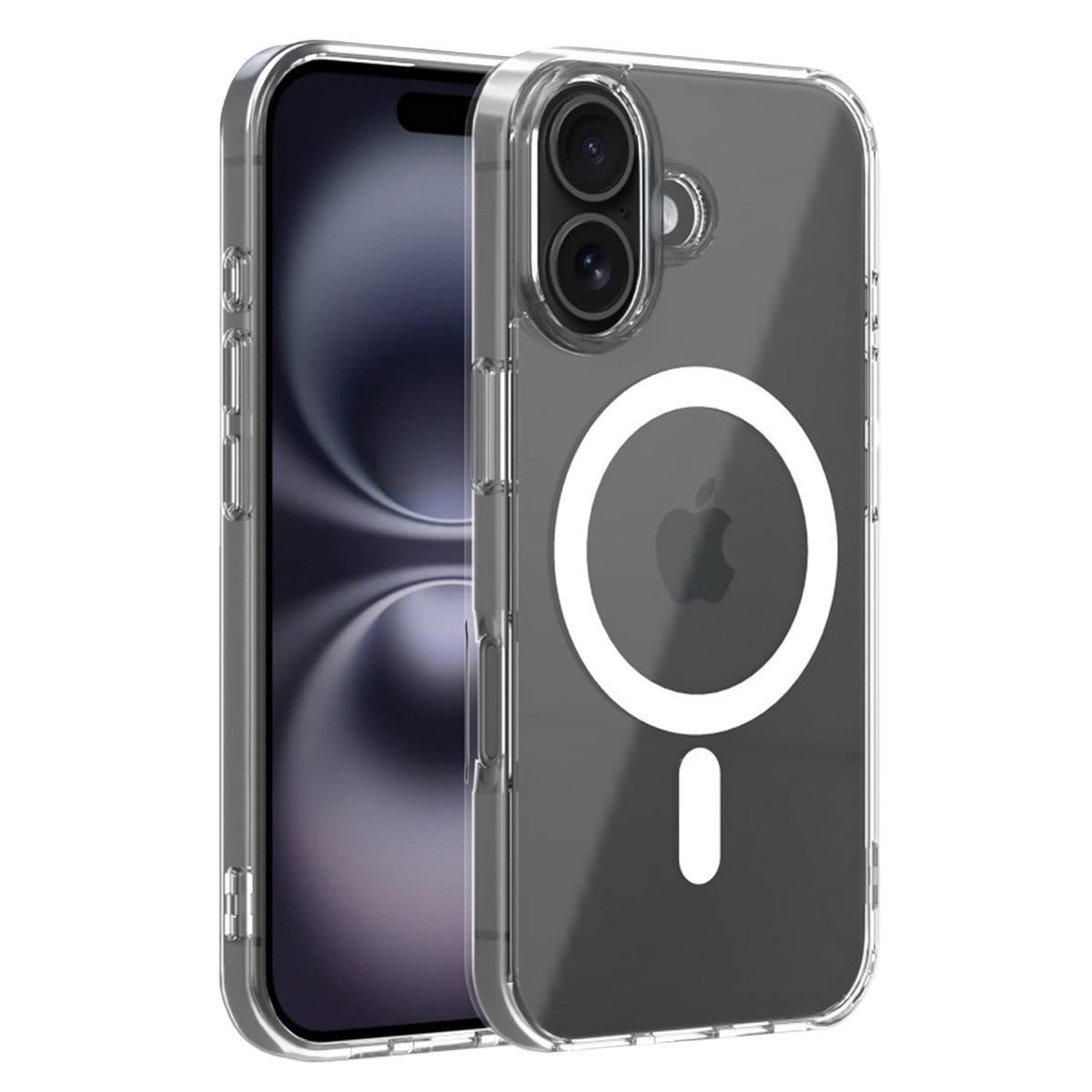 Newface Apple iPhone 16 Combo Sert Şeffaf Magsafe Kapak