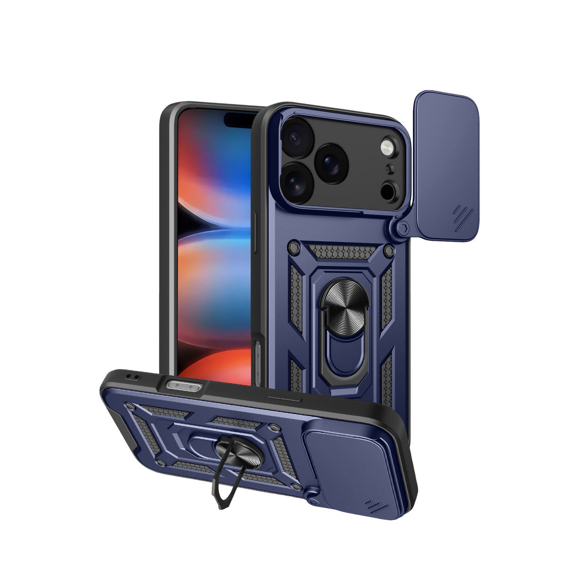 Newface Apple iPhone 17 Pro Max Pars Lens Yüzüklü Silikon