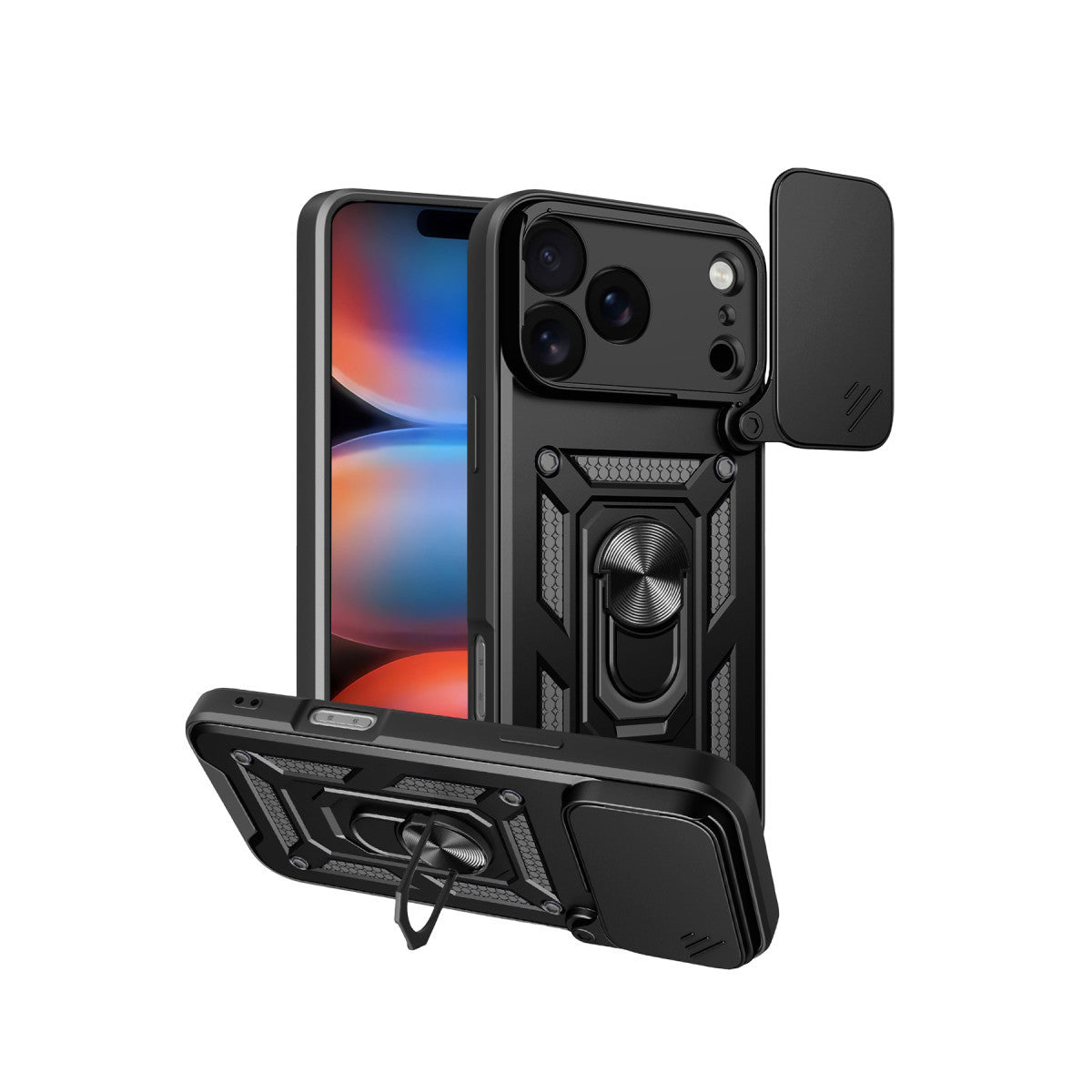 Newface Apple iPhone 17 Pro Max Pars Lens Yüzüklü Silikon