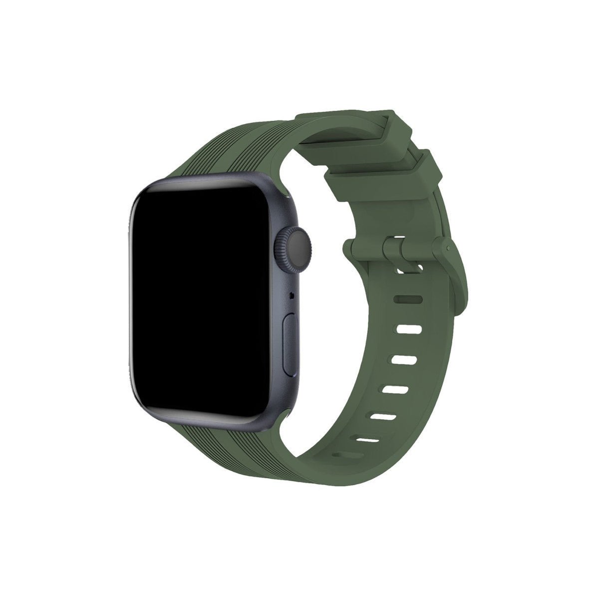 Newface Apple Watch 38mm KR408 Çizgili Silikon Kordon