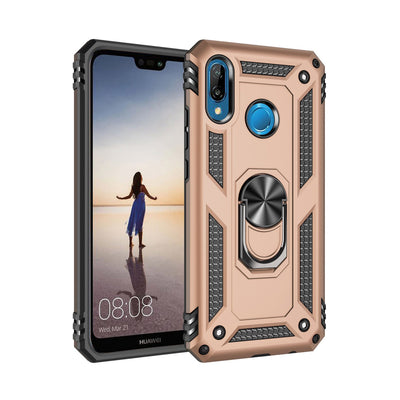 Newface Huawei P20 Lite Kılıf Sofya Yüzüklü Silikon Kapak