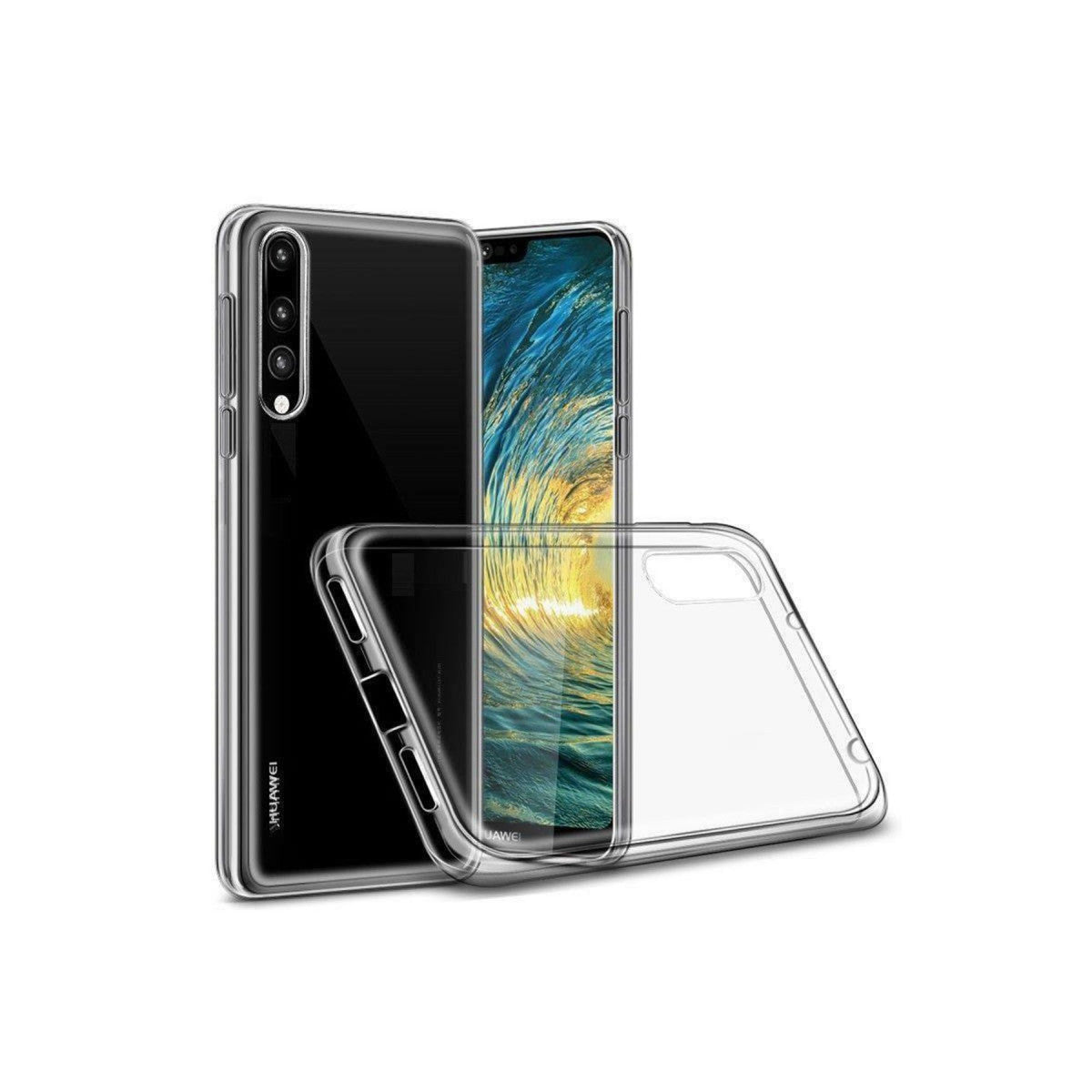 Newface Huawei P30 Lite Kılıf Lüx Şeffaf Silikon