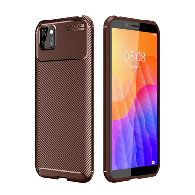 Newface Huawei Y5P Kılıf Auto Focus Karbon Kapak