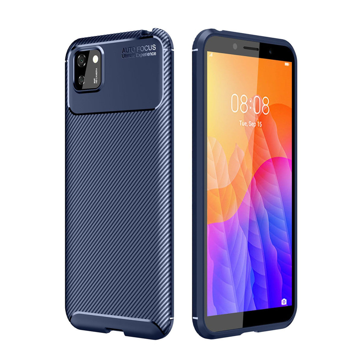 Newface Huawei Y5P Kılıf Auto Focus Karbon Kapak