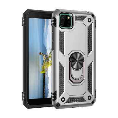 Newface Huawei Y5P Kılıf Sofya Yüzüklü Silikon Kapak