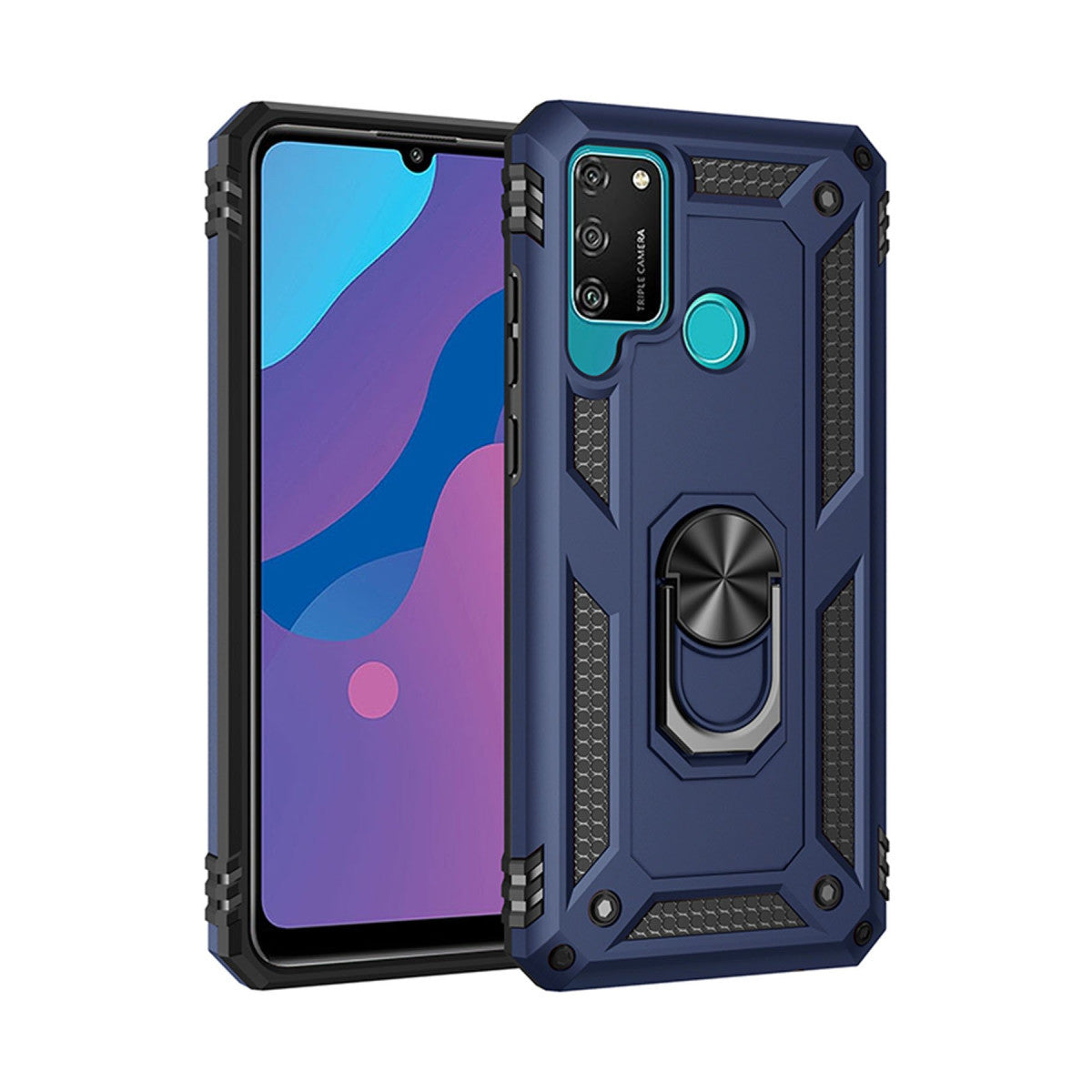 Newface Huawei Y6P Kılıf Sofya Yüzüklü Silikon Kapak