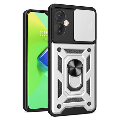 Newface İnfinix Hot 30 4G Kılıf Pars Lens Yüzüklü Silikon