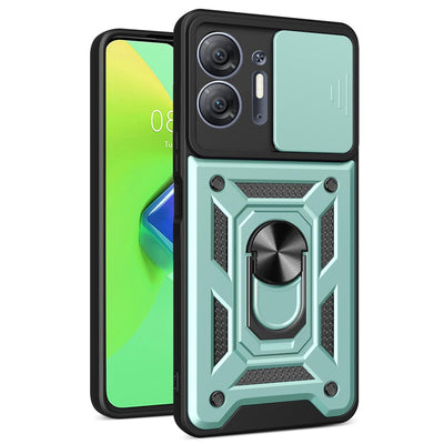 Newface İnfinix Hot 30 5G Kılıf Pars Lens Yüzüklü Silikon