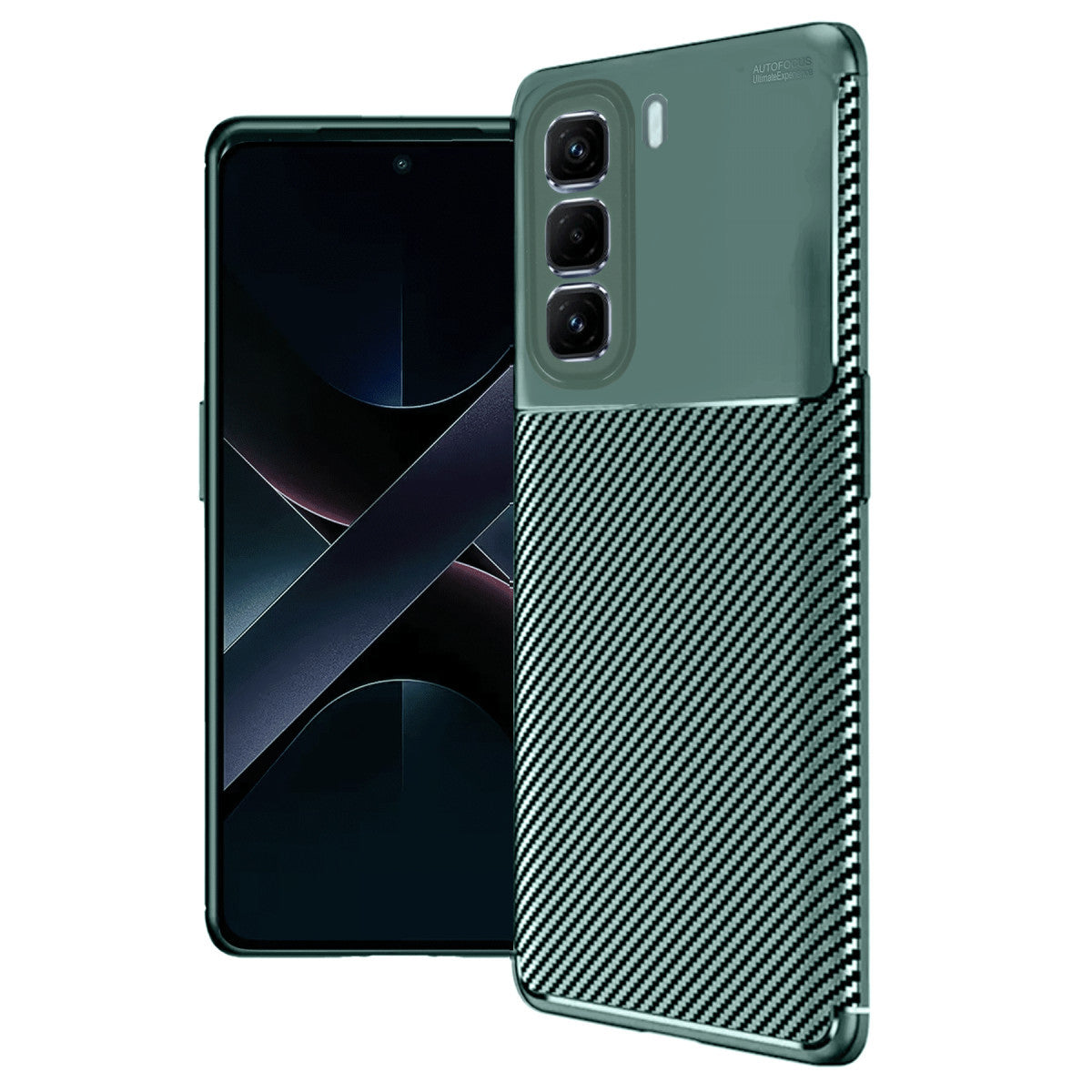 Newface İnfinix Hot 50 4G Kılıf Auto Focus Karbon Kapak