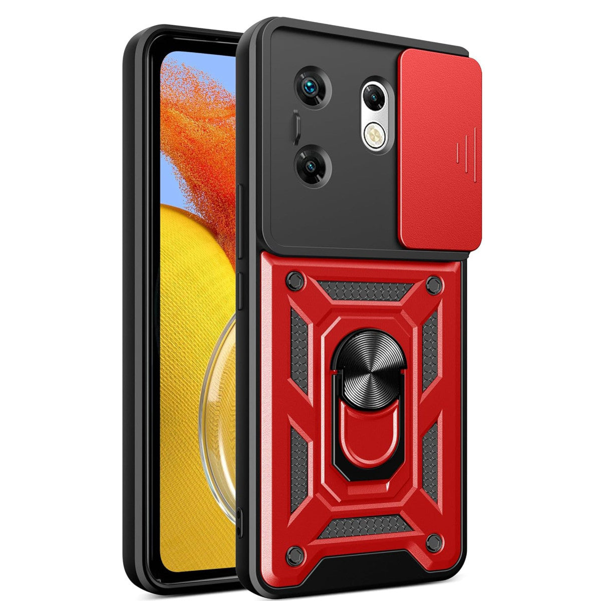 Newface İnfinix Zero 30 4G Kılıf Pars Lens Yüzüklü Silikon