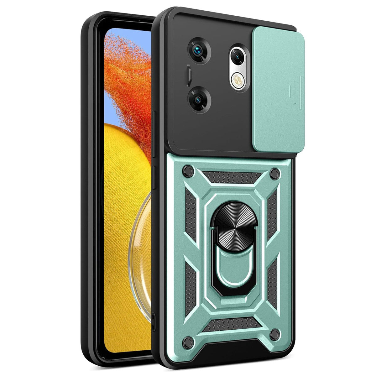 Newface İnfinix Zero 30 4G Kılıf Pars Lens Yüzüklü Silikon