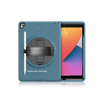Newface iPad 10.2 (7.nesil) Kılıf Hand Strap Tablet Kılıfı