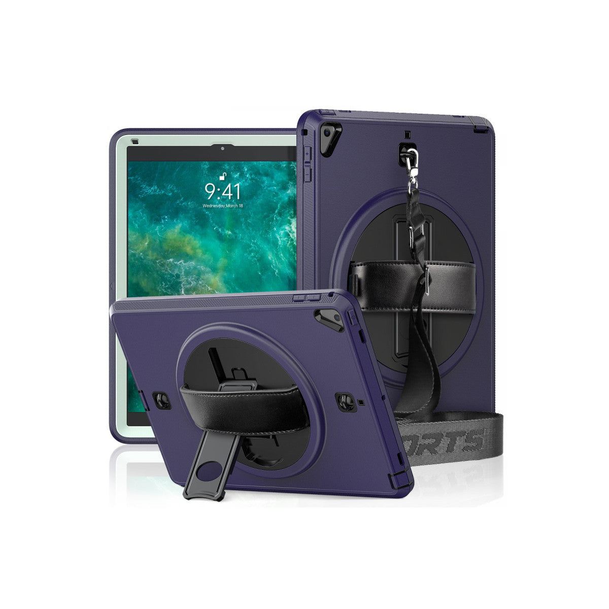 Newface iPad 5 Air 9.7 Kılıf Strap-C Otterbox Tablet Kapak