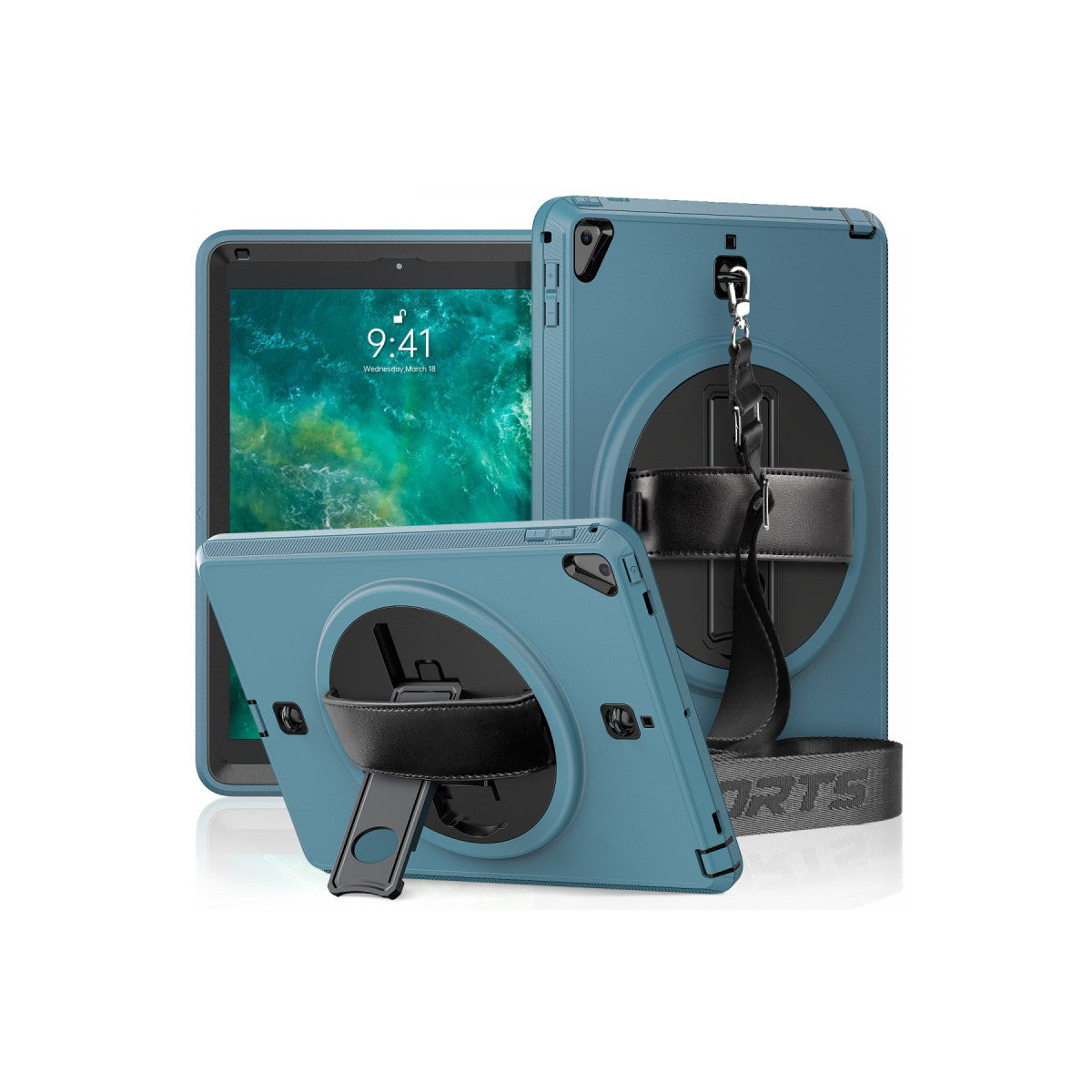 Newface iPad 5 Air 9.7 Kılıf Strap-C Otterbox Tablet Kapak