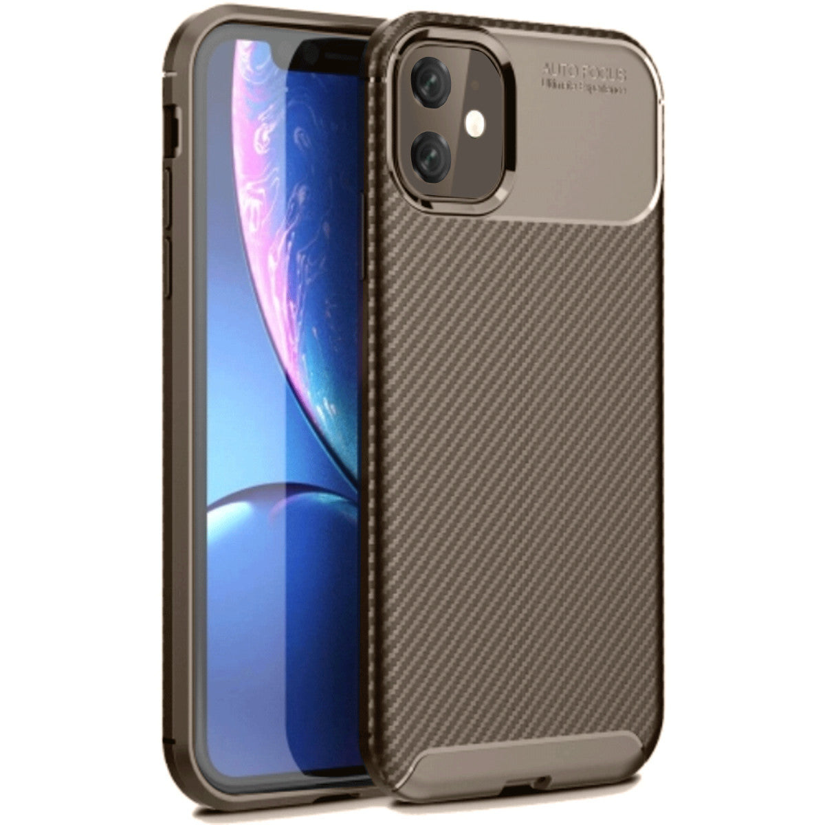 Newface iPhone 11 Kılıf Auto Focus Karbon Kapak