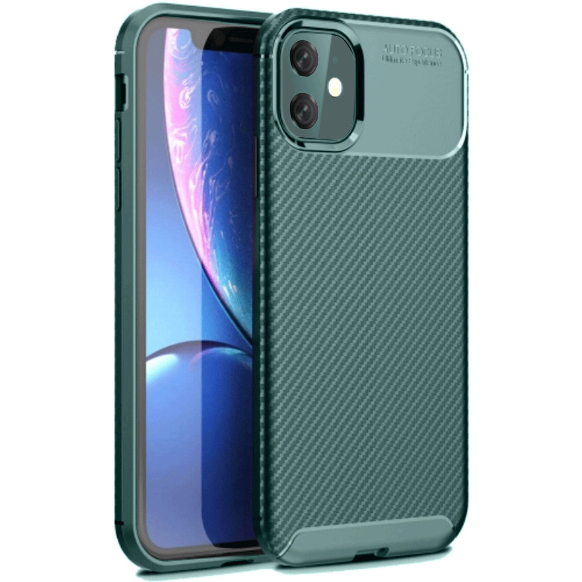 Newface iPhone 11 Kılıf Auto Focus Karbon Kapak