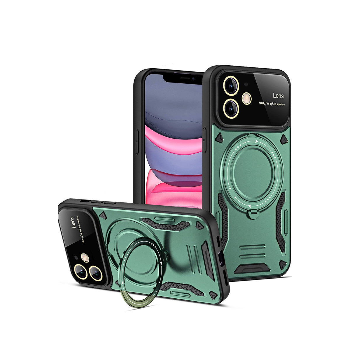 Newface iPhone 11 Kılıf Joy Lens Standlı Kapak