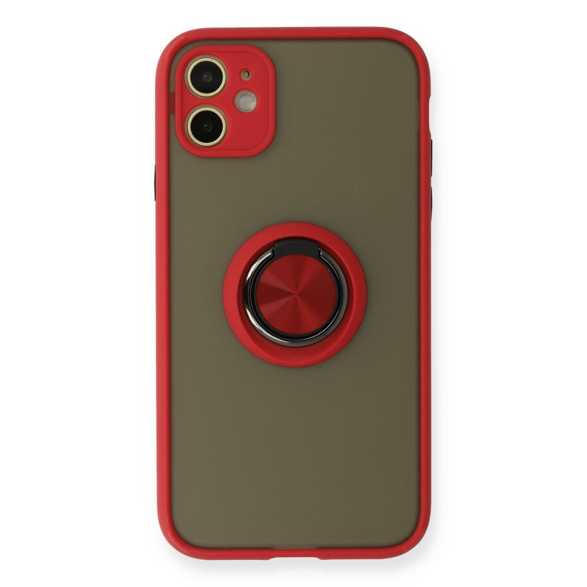 Newface iPhone 11 Kılıf Montreal Yüzüklü Silikon Kapak