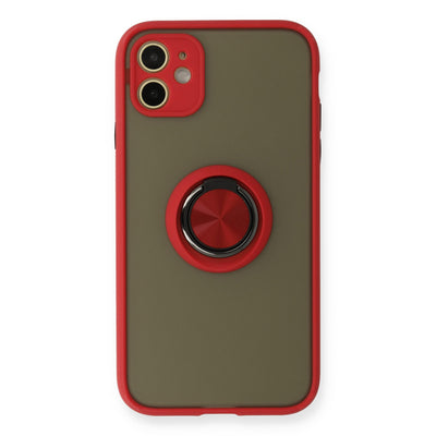 Newface iPhone 11 Kılıf Montreal Yüzüklü Silikon Kapak