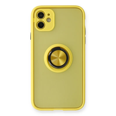 Newface iPhone 11 Kılıf Montreal Yüzüklü Silikon Kapak
