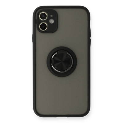 Newface iPhone 11 Kılıf Montreal Yüzüklü Silikon Kapak