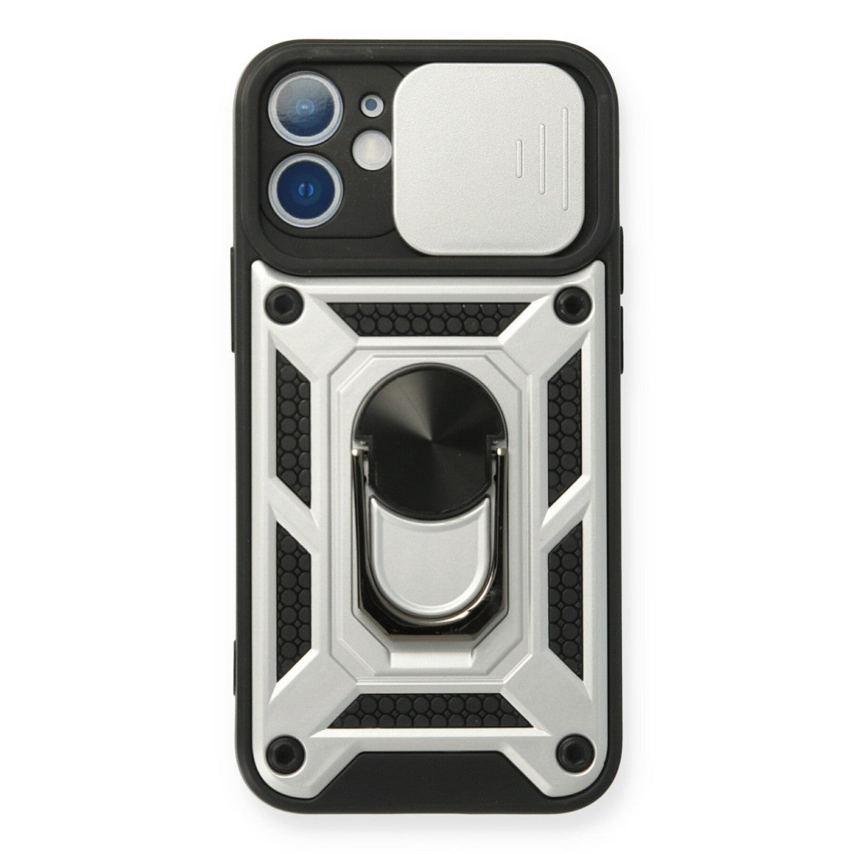 Newface iPhone 11 Kılıf Pars Lens Yüzüklü Silikon