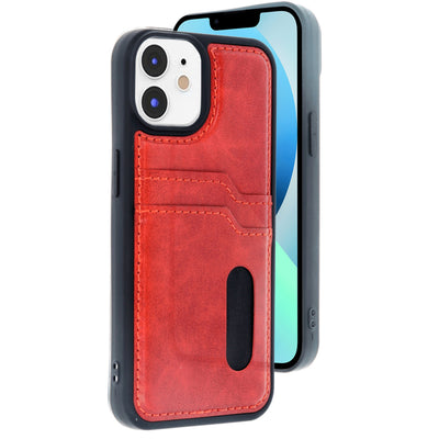 Newface iPhone 11 Kılıf Sara Kartvizitli Deri Kılıf