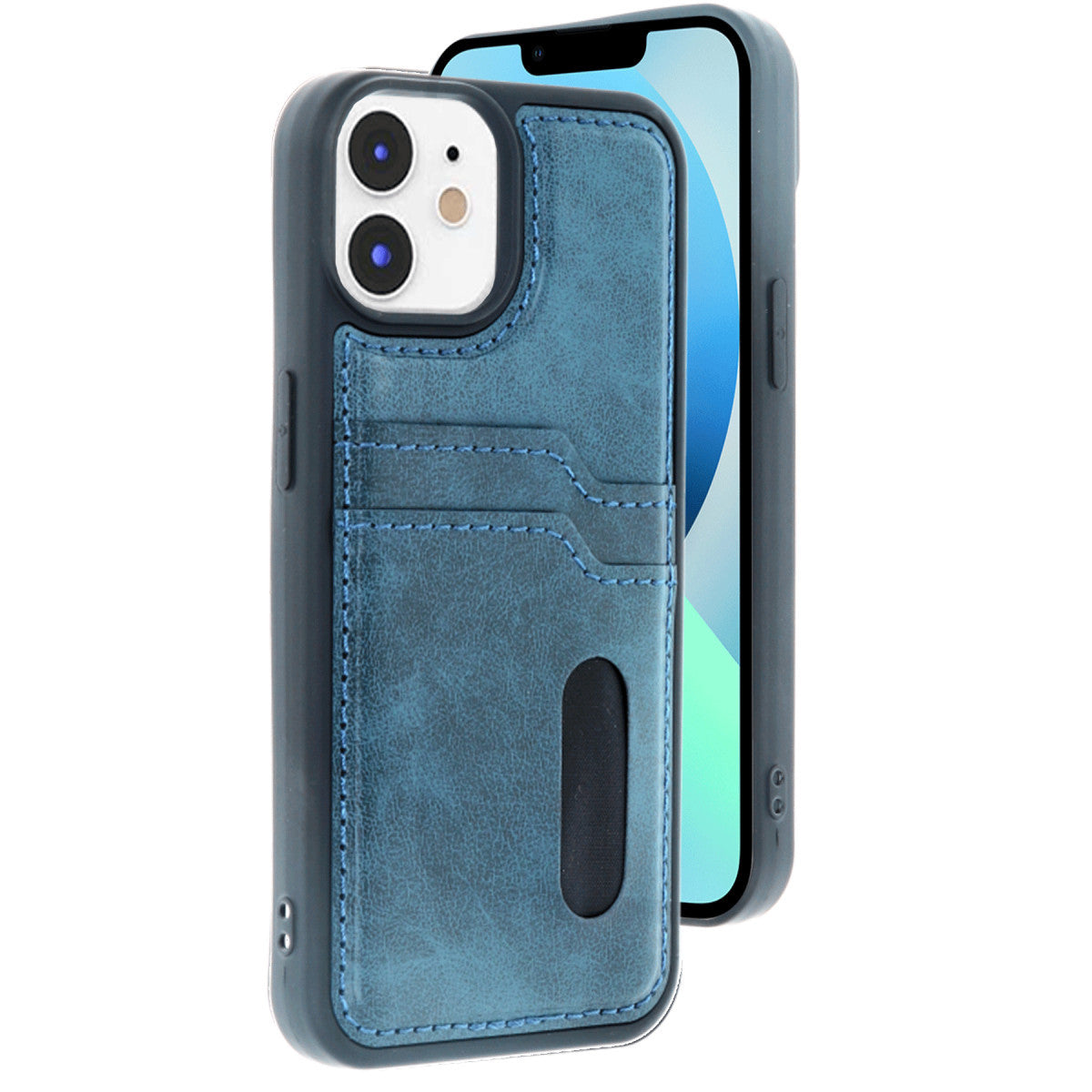 Newface iPhone 11 Kılıf Sara Kartvizitli Deri Kılıf