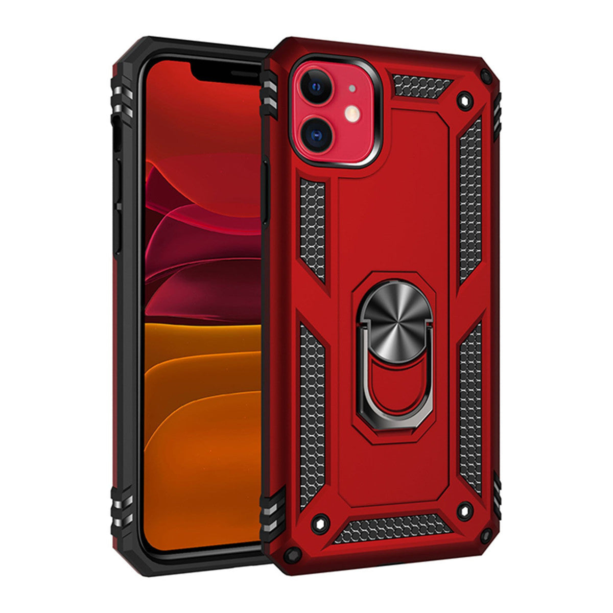 Newface iPhone 11 Kılıf Sofya Yüzüklü Silikon Kapak