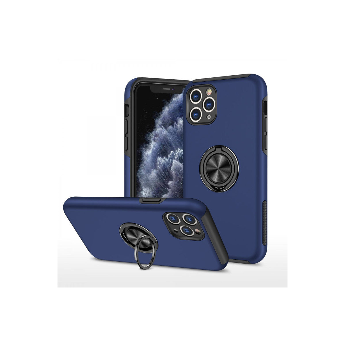 Newface iPhone 11 Pro Max Kılıf Elit Yüzüklü Kapak