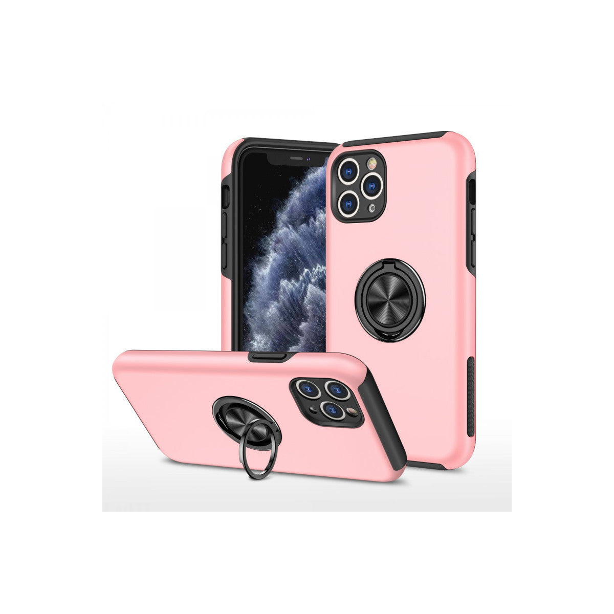 Newface iPhone 11 Pro Max Kılıf Elit Yüzüklü Kapak