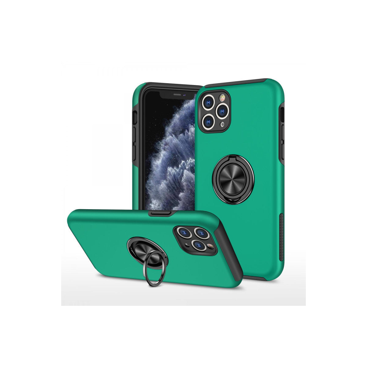 Newface iPhone 11 Pro Max Kılıf Elit Yüzüklü Kapak