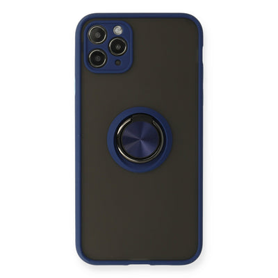 Newface iPhone 11 Pro Max Kılıf Montreal Yüzüklü Silikon Kapak