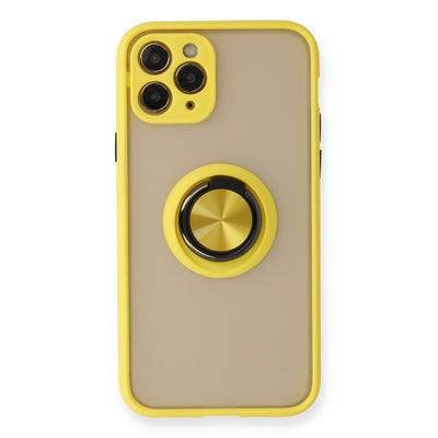 Newface iPhone 11 Pro Max Kılıf Montreal Yüzüklü Silikon Kapak