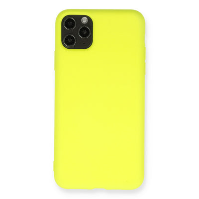 Newface iPhone 11 Pro Max Kılıf Nano içi Kadife Silikon- Yeşil