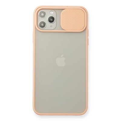 Newface iPhone 11 Pro Max Kılıf Palm Buzlu Kamera Sürgülü Silikon