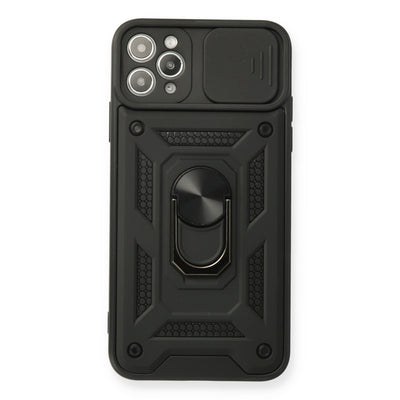 Newface iPhone 11 Pro Max Kılıf Pars Lens Yüzüklü Silikon