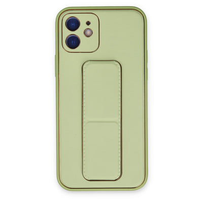Newface iPhone 12 Kılıf Coco Deri Standlı Kapak