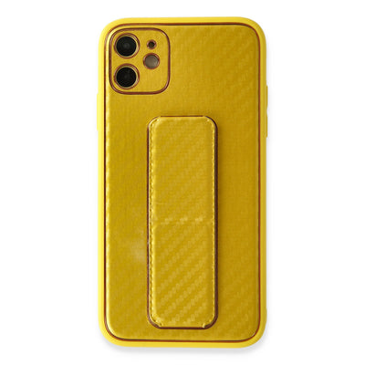 Newface iPhone 12 Kılıf Coco Karbon Standlı Kapak