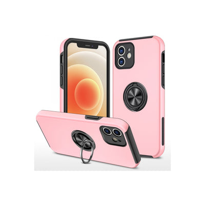 Newface iPhone 12 Kılıf Elit Yüzüklü Kapak