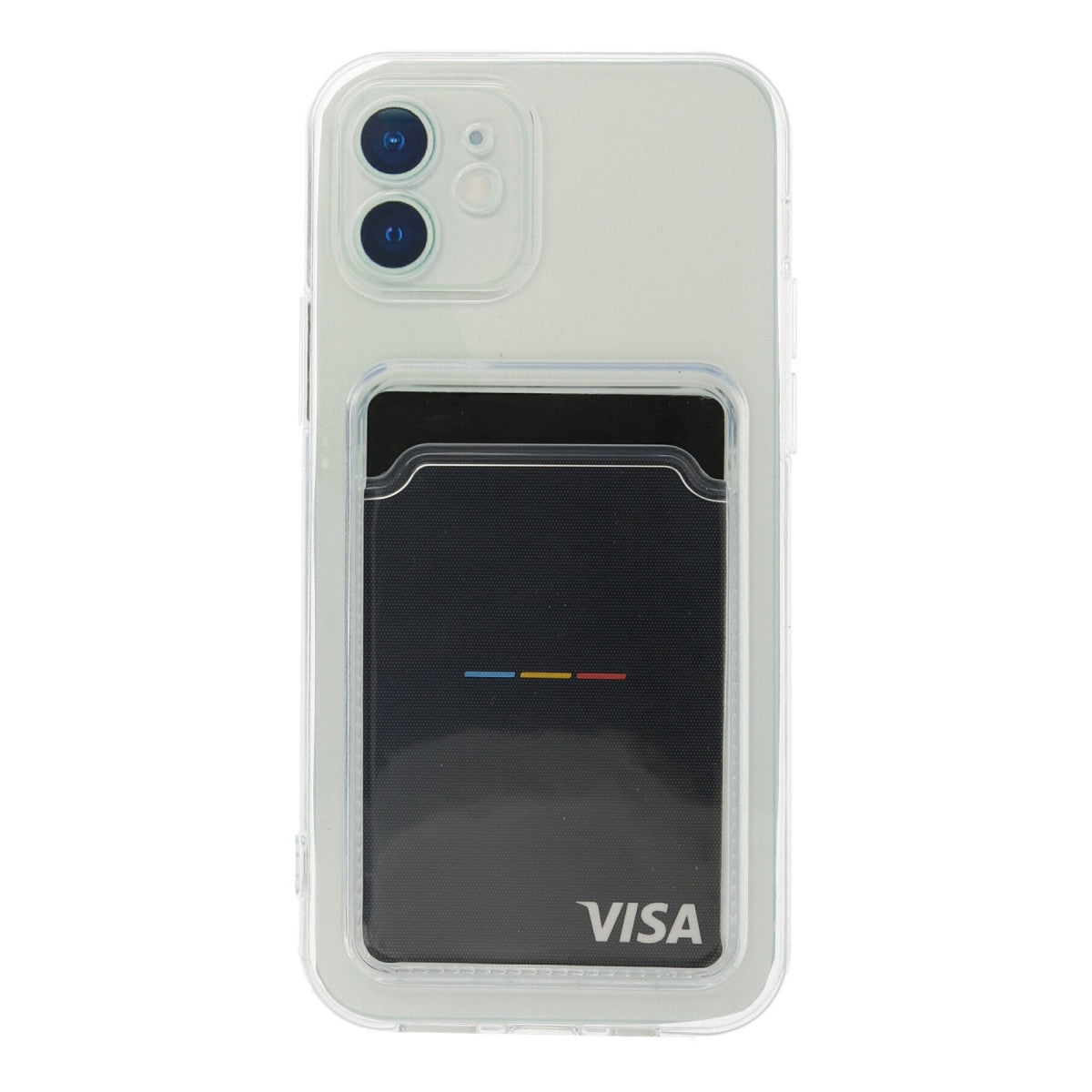 Newface iPhone 12 Kılıf Kart Şeffaf Silikon