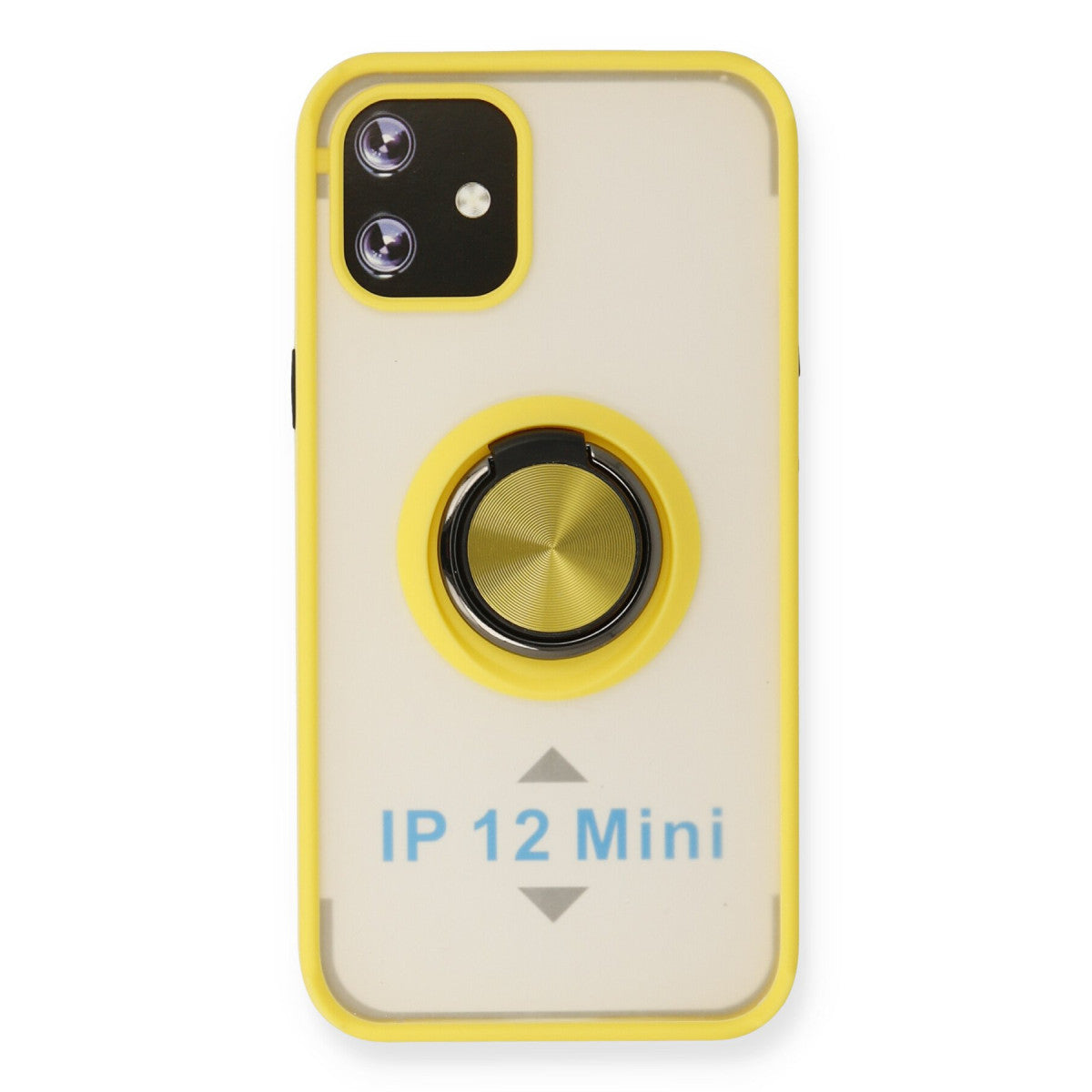 Newface iPhone 12 Kılıf Montreal Yüzüklü Silikon Kapak